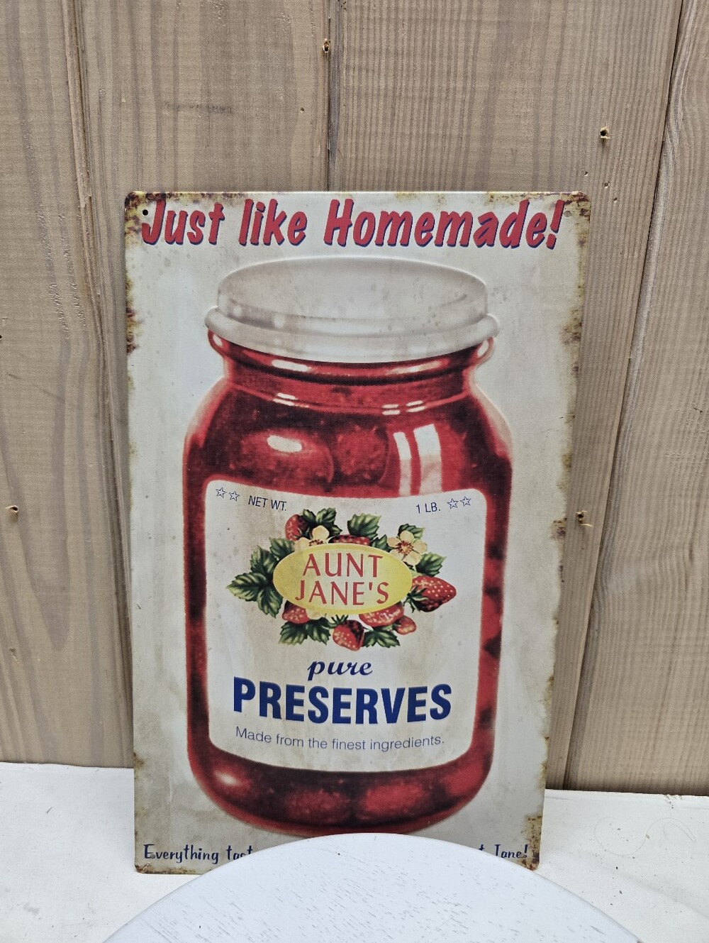 Vintage Styled Preserves Wall Sign